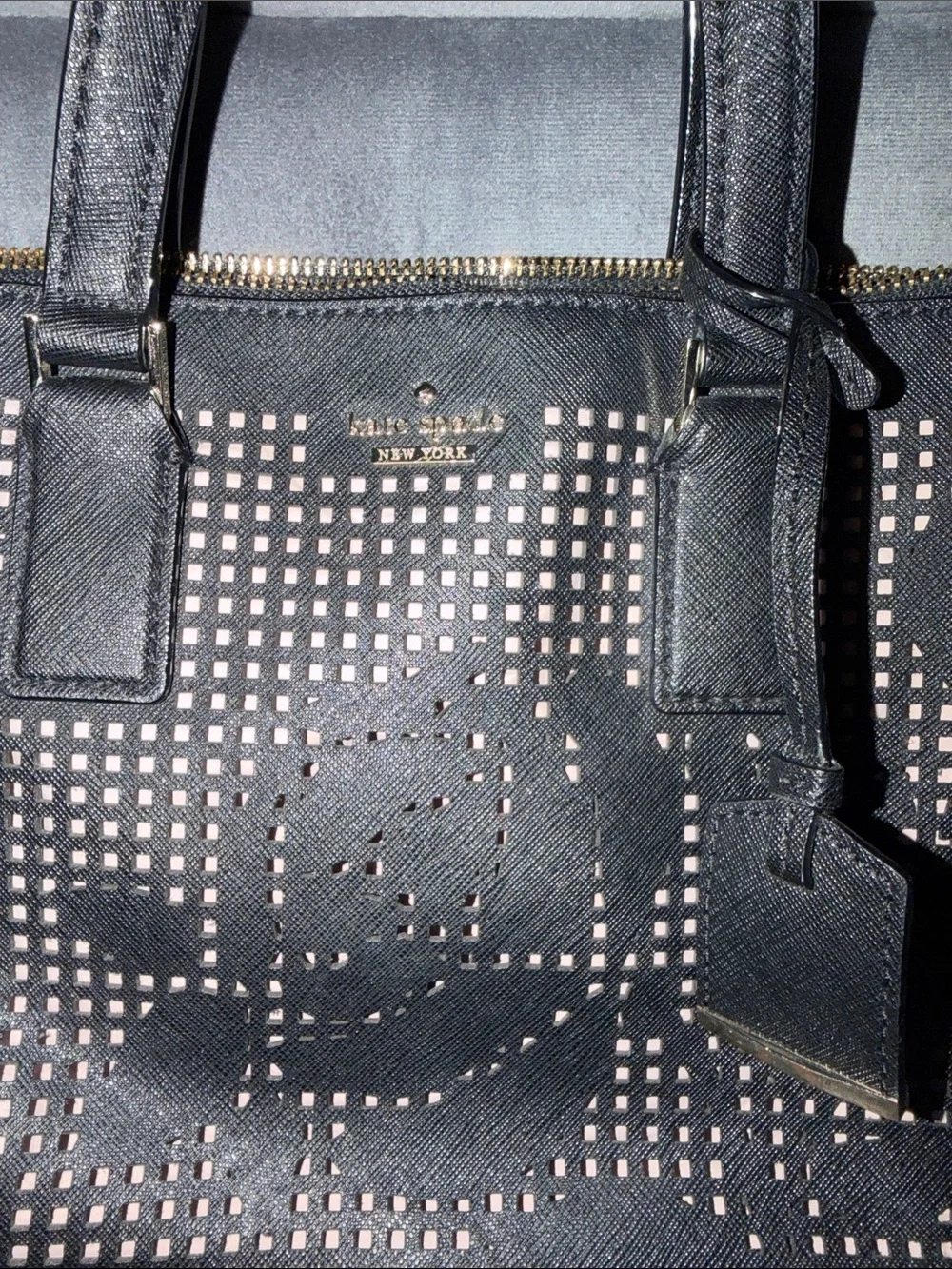 Kate Spade Cameron St. Perforated Rose Satchel